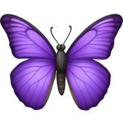 Purple butterfly sticker