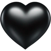 black heart sticker