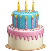 birthday cake sticker