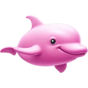 pink dolphin pink clouds sticker