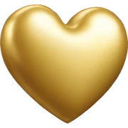 Gold heart sticker