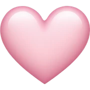 Light pink heart  sticker