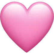 Iight pink heart  sticker