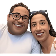 two boys smiling together sticker