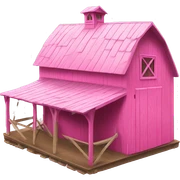 Pink barnhouse  sticker