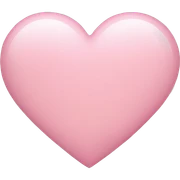 light pink heart sticker