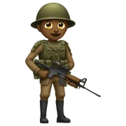 Butterfly soldier sticker