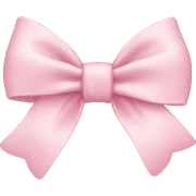 Pastel pink bow sticker