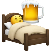 Beer sleeping sticker