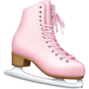 pastel pink ice skates sticker