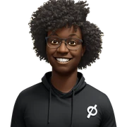 smiling dark-skinned male portrait sticker