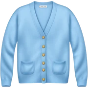 Pale blue cashmere cardigan sticker