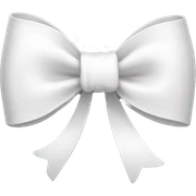 white bow sticker