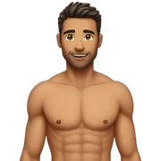 shirtless guy sticker