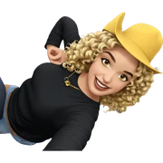 blonde girl smiling in selfie sticker