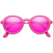 pairs of pink glasses sticker