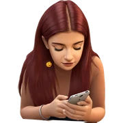 girl with closed eyes indoors sticker