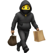 thief walking sticker