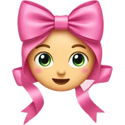 Pink bow  sticker