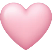 light pink heart sticker