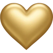 Gold heart  sticker