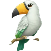 Tropical bird sticker