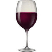 Corazón vino sticker