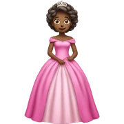 Princess with pink dress sticker