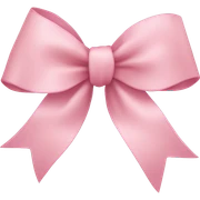 light pink ribbon bow sticker