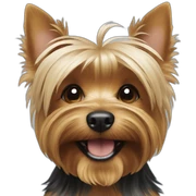 yorkshire terrier smiling sticker