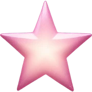pale pink star sparkle sticker