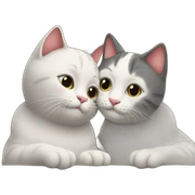 Cats in love sticker