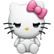 Hello kitty crying  sticker