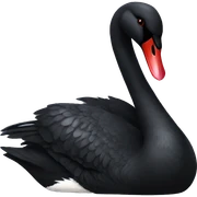Black swan sticker