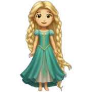 rapunzel angel sticker