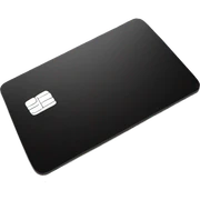 black credit card sticker