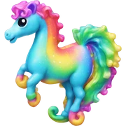 Lisa frank sea horse  sticker