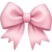light pink bow sticker