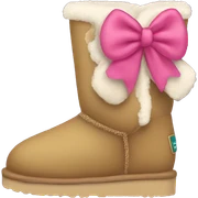 Uggs with bow sticker