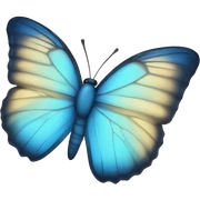 Blue Butterfly sticker