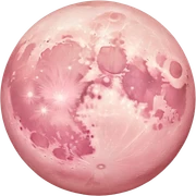 pastel pink moon sticker