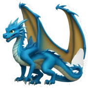 Blue dragon sticker