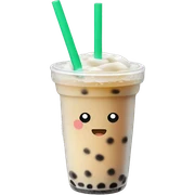 Boba tea sticker