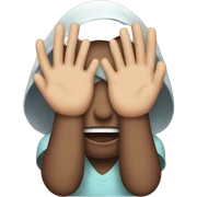hands covering eyes emoji  sticker