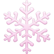 pastel pink snowflake  sticker