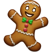 gingerbread man sticker