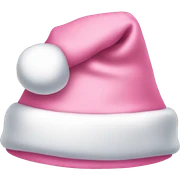 light pink cute santa hat sticker