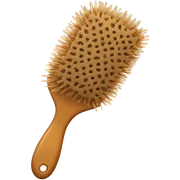 Tan hairbrush sticker