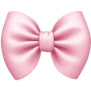 light pink bow sticker