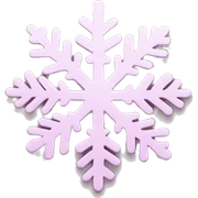 pastel pink snowflake  sticker